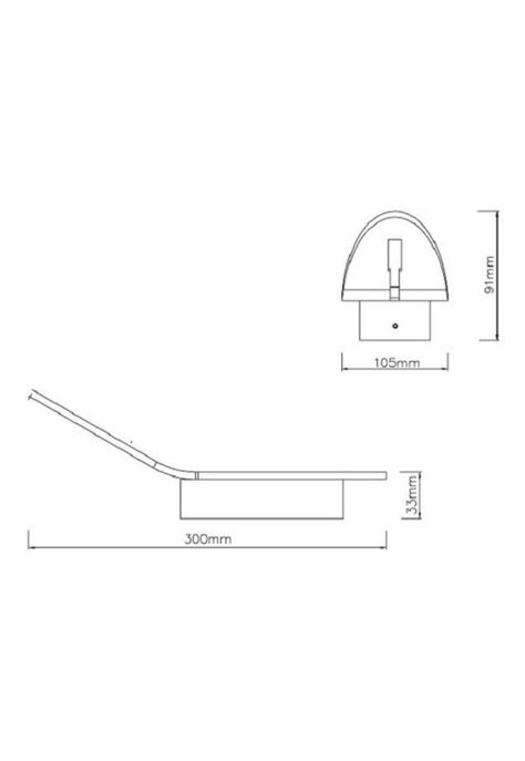 Aplique Drift Indirecto Led 3,3w Luz Cálida-2
