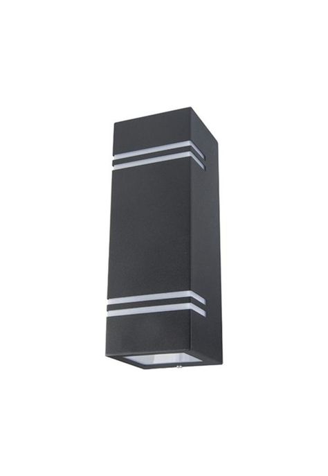 Aplique Exterior Bika Bidireccional Negro-1