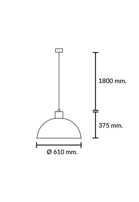 Lámpara Colgante Ekelund XL Negro-3