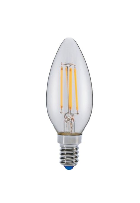 Ampolleta Led Filamento Vela 4w Luz Cálida E14-0