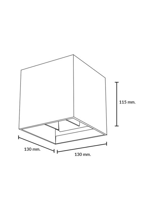 Aplique Vuoi Led 2x3w Luz Cálida Bidireccional Gris Mate-3