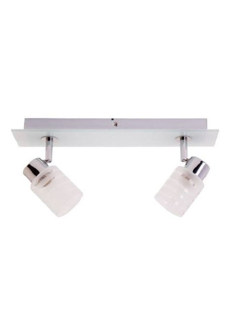 Barra Sobrepuesta Cebra Vidrio Deco 2 Luces-0