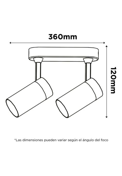Barra Sobrepuesta Cebra Vidrio Deco 2 Luces-1