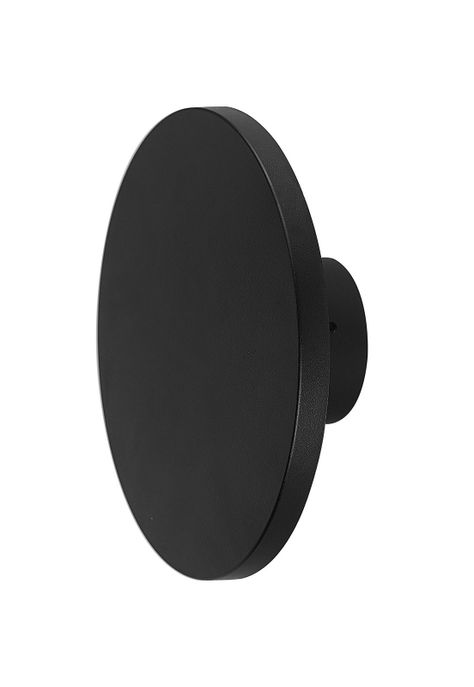 Aplique Sintético Led Costa Moon 8w Luz Cálida Negro-0