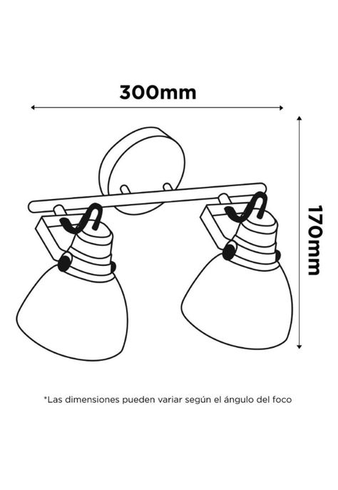Barra Tubo Cosmos 2 Luces Blanco Mate-1