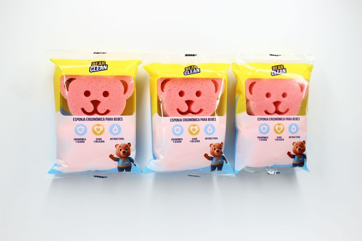 Esponja de bebé oso Bear Clean (3 unidades)-0