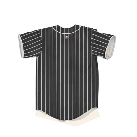 Polera estilo beisbol black with stripes Valdivia-1