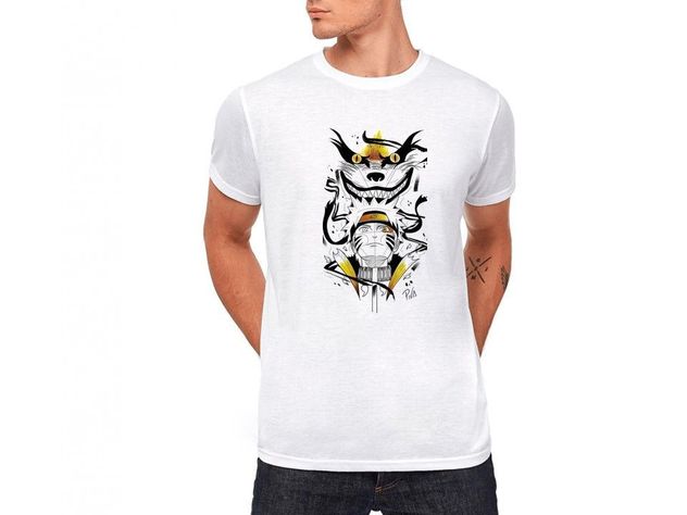 Poleras de hombre naruto gold sublimado-0