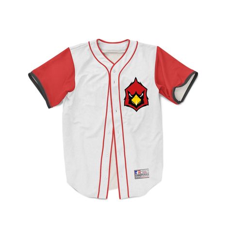 Polera estilo beisbol white with red Cardenales de Lara-0