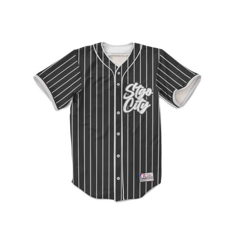 Polera estilo beisbol black with stripes Santiago Stgo City-0