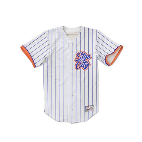 Polera con botones beisbol desing Santiago Stgo City-0