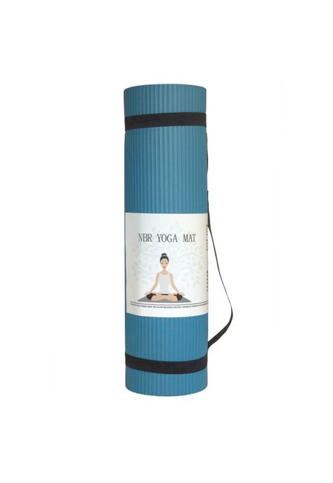 Mat Yoga 10mm NBR Azul-0