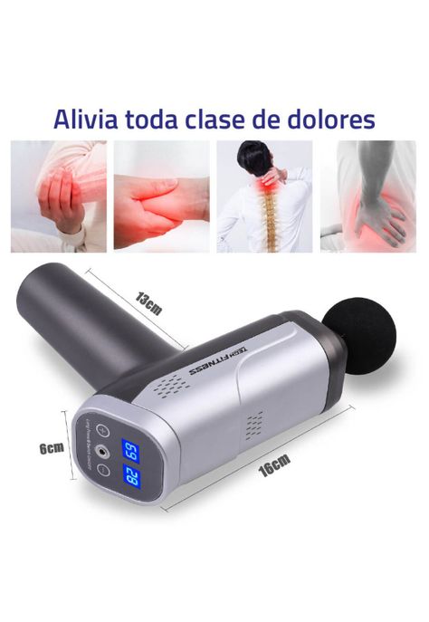 Masajeador Muscular 20 velocidades Plateado-3