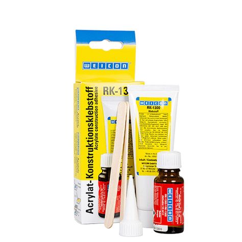 Adhesivo Estructural Para Metales Y Plasticos Duros 60grs Pastoso Rk-1300-0