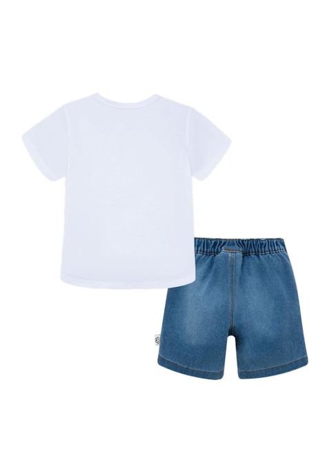 Conjunto Offcorss polera y bermuda para recién nacido niño-1