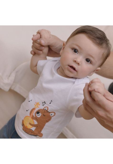 Conjunto Offcorss polera y bermuda para recién nacido niño-2