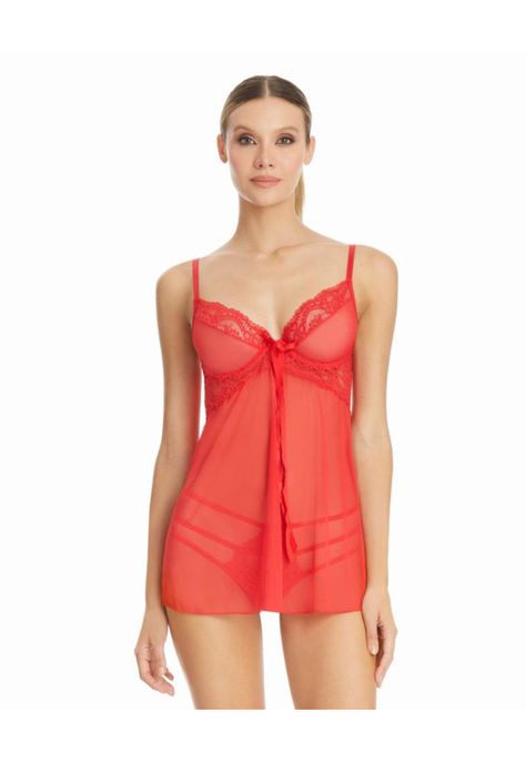 Sandalo Babydoll en tull y encaje Incluye colaless 000207-0