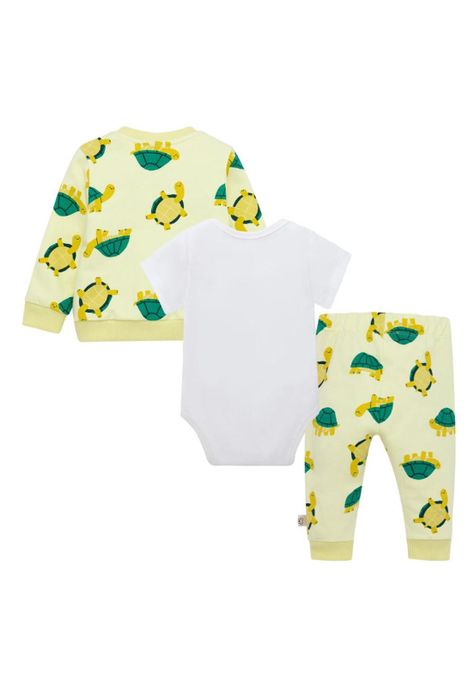 Conjunto buzo y body manga corta para recién nacido niño-1