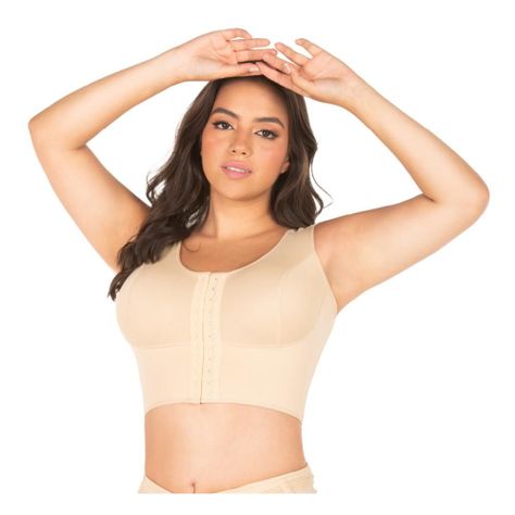 Sostén Control Plus Size Busto Grande Fajas MyD B-0019 PaoPink-0