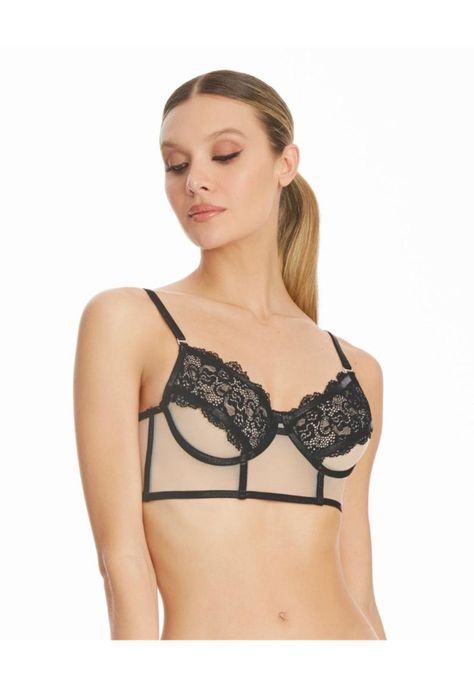 Sandalo Bralette Sensual en Encaje 0706-1-0