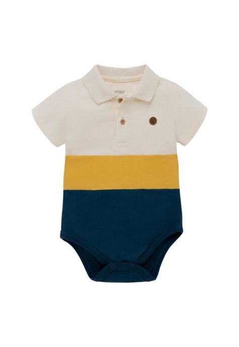 Body tipo polo para recién nacido niño-0