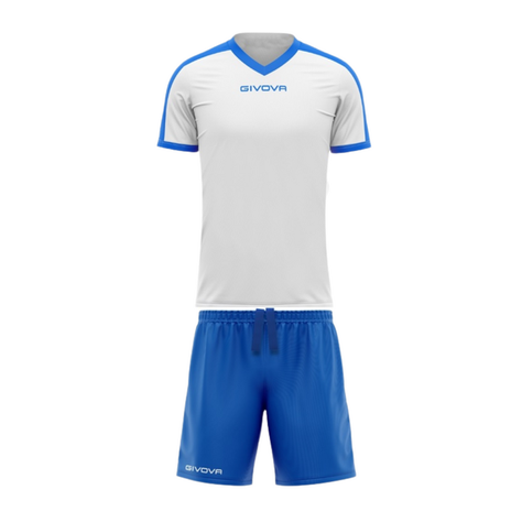 Conjunto Deportivo Givova Revolution Blanco/Azul Talla XL-0