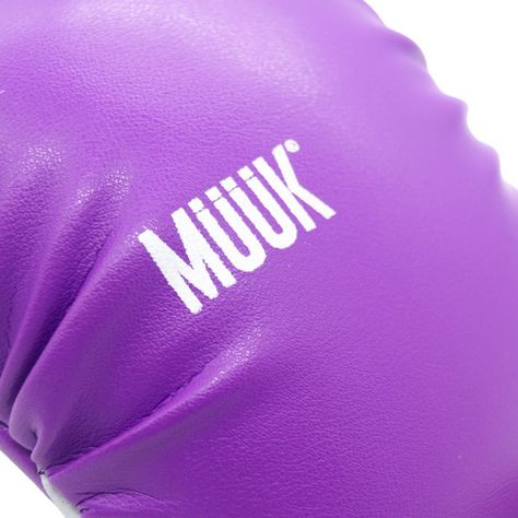 Guantillas Karate Muuk Palma Libre Par Guantes Purpura S-4