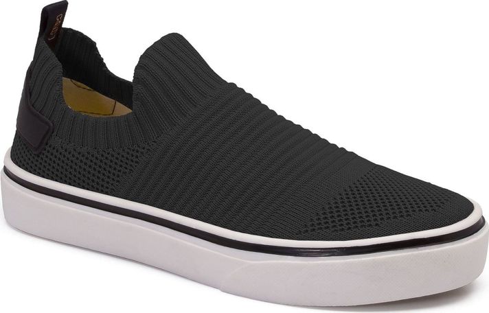 Zapatilla Urbana Calcetín Slip On Negra-0