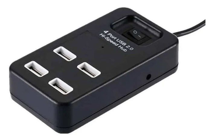 Hub 4 Puertos Multi Usb 2.0 Switch 1.2 Metros Luz Led Indica-2