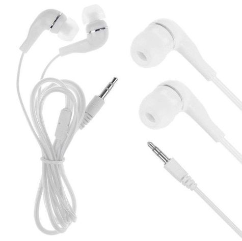 Audífonos In-ear Blancos Marca Super Bass Jack 3.5-1