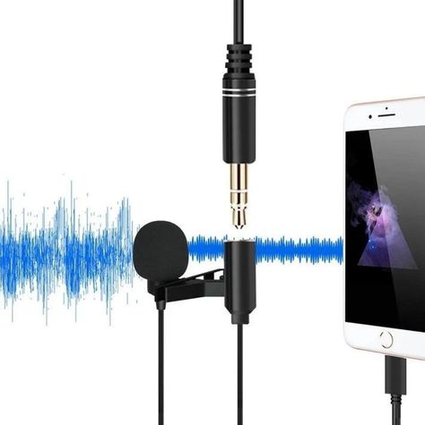 Micrófono Condensador Lavalier Solapa Para Lightning +aux3.5-4