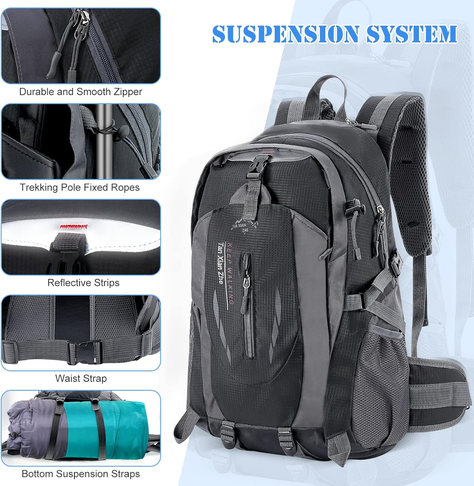 Mochila Impermeable 40 Litros Outdoor Camping-4