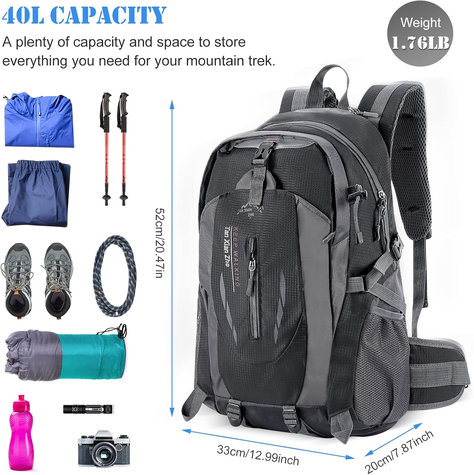 Mochila Impermeable 40 Litros Outdoor Camping-6
