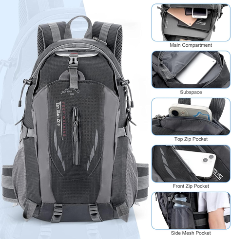 Mochila Impermeable 40 Litros Outdoor Camping-7