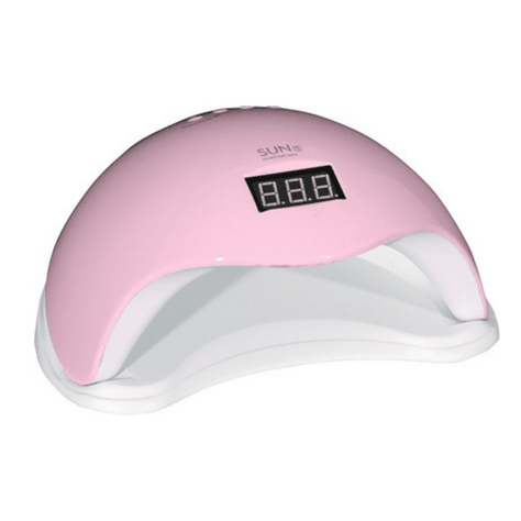 Lámpara De Uñas Uvled Sun5 48w Permanentegel Rosa Pastel-2