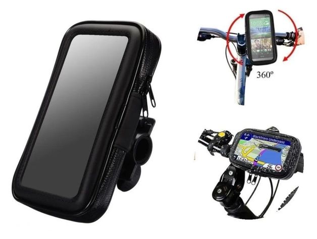 Porta Soporte Celular Bicicleta Moto Impermeable Táctil-1