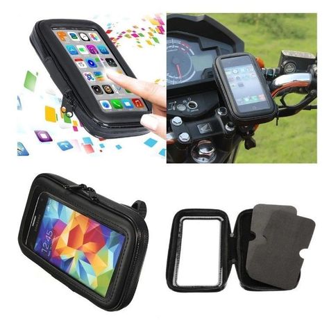 Porta Soporte Celular Bicicleta Moto Impermeable Táctil-4