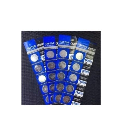 Blister 5 Pilas Cr2025 Raptor Lithium 3v Tipo Boton Duradera-1