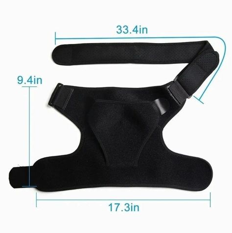 Soporte Hombro Deporte Protección Refuerzo Velcro Ajustable-2
