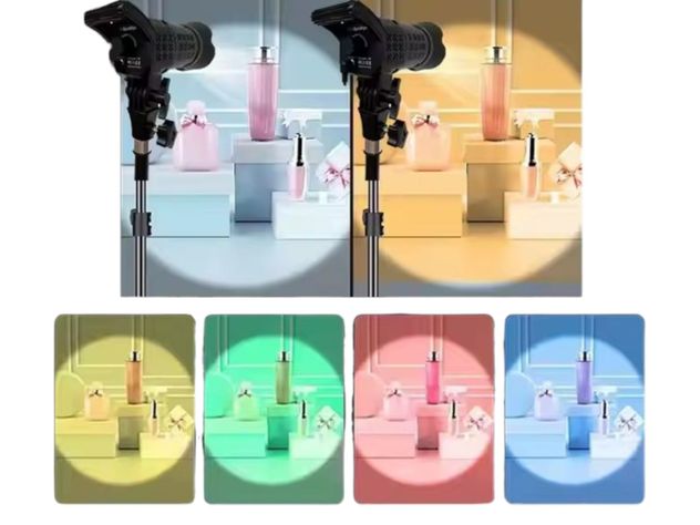 Foco Luz Lampara Spotligh RGB LED Iluminacion Profesional-5