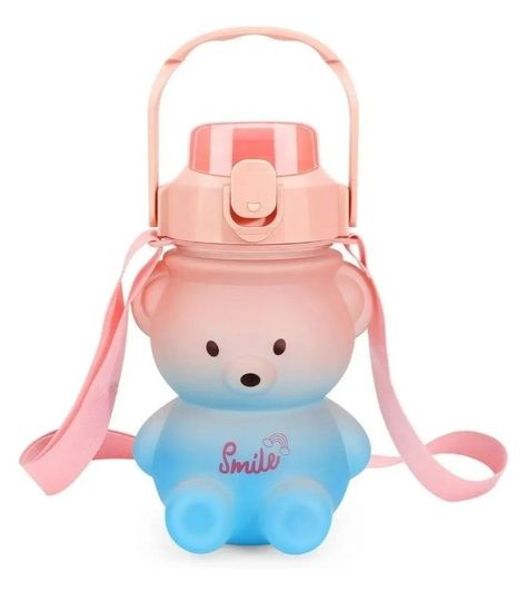 Botella De Agua Grande Oso Kawai Capacidad 1400ml-0