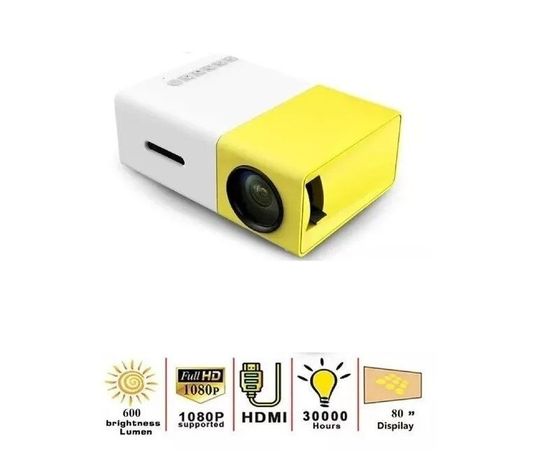 Proyector Led Portatil Full Hd 1080p Hdmi, Usb, Sd-4