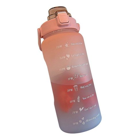 Termo De Agua Botella Para Beber De 2l Con Marcas-0