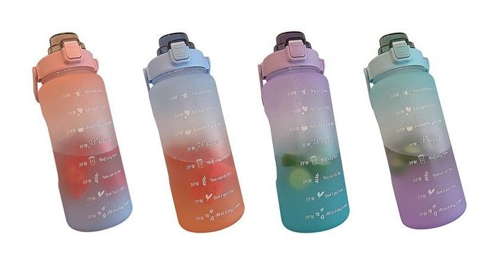 Termo De Agua Botella Para Beber De 2l Con Marcas-1
