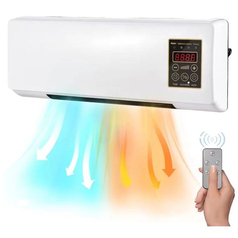 Calentador Calefactor Estufa Pared 2en1 Frío Calor 1800W IRM-5