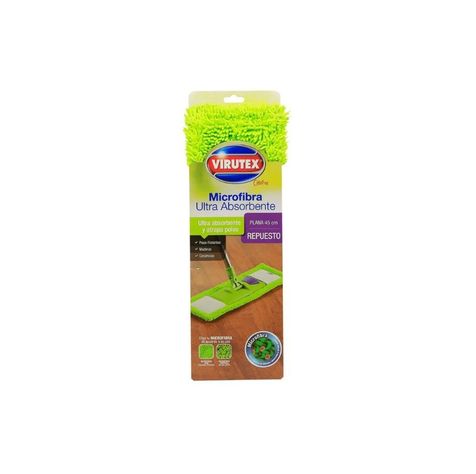 Mopa Trapeador Microfibra Lavable Absorbente 45 cm Virutex-3