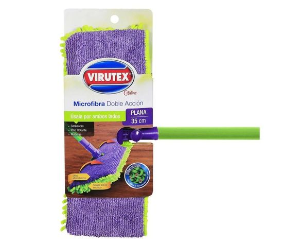 Mopa Trapeador Microfibra Atrapa Polvo Lavable Virutex 35 cm-4