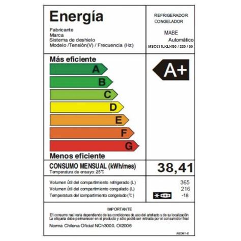 Refrigerador Side by Side 631L Brts Vidrio Mabe MSC631LKLNG0-5
