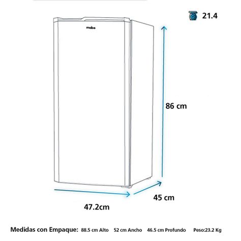 Frigobar de 93 Ltrs Brutos Negro Mabe RMF04HV0-9