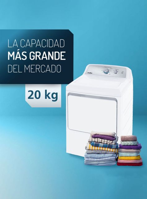 Secadora A Gas 20 Kg Blanca Mabe Smg26n5mnbcl1-4